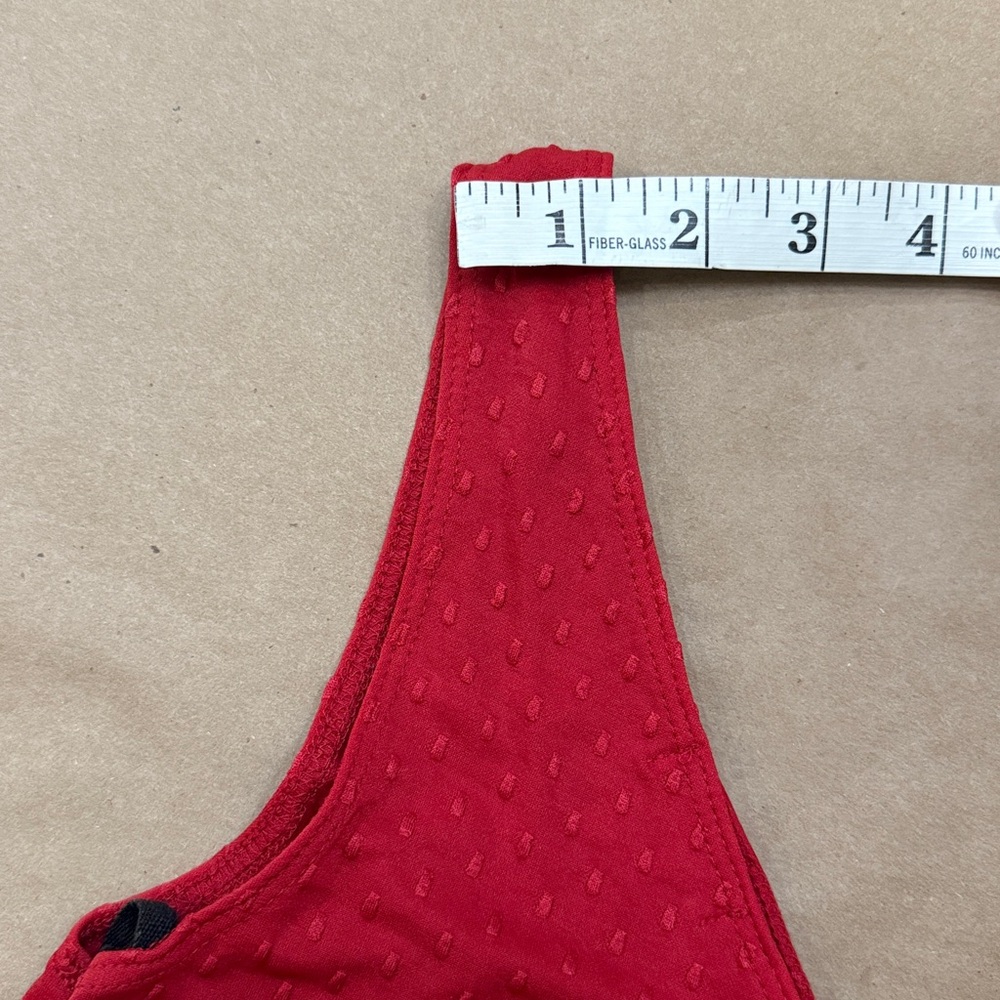 XOXO Vibrant Red Textured Top - Picture 7 of 9